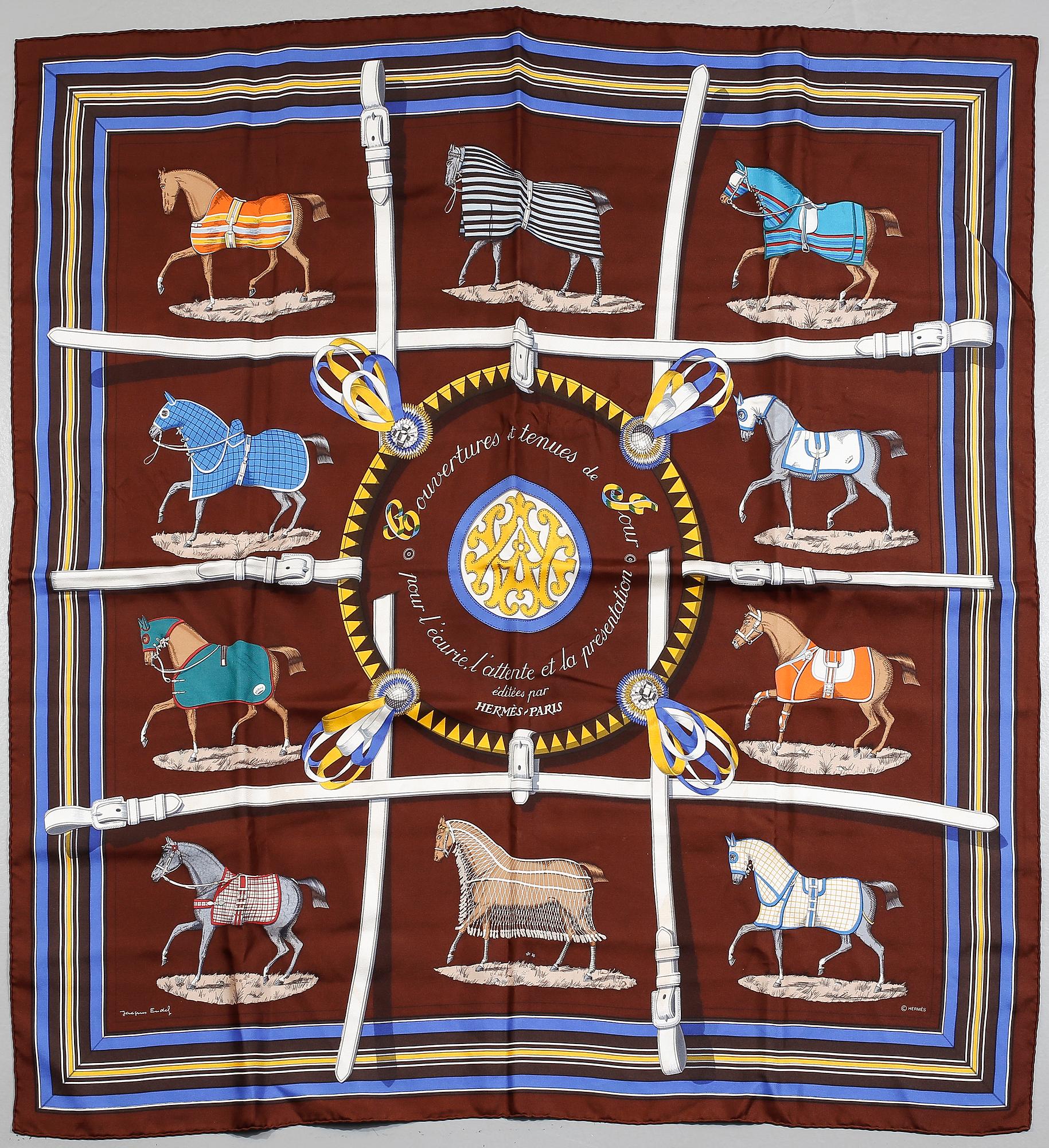 SCARF, "Couvertures et Tenues du Jour", Hermès.