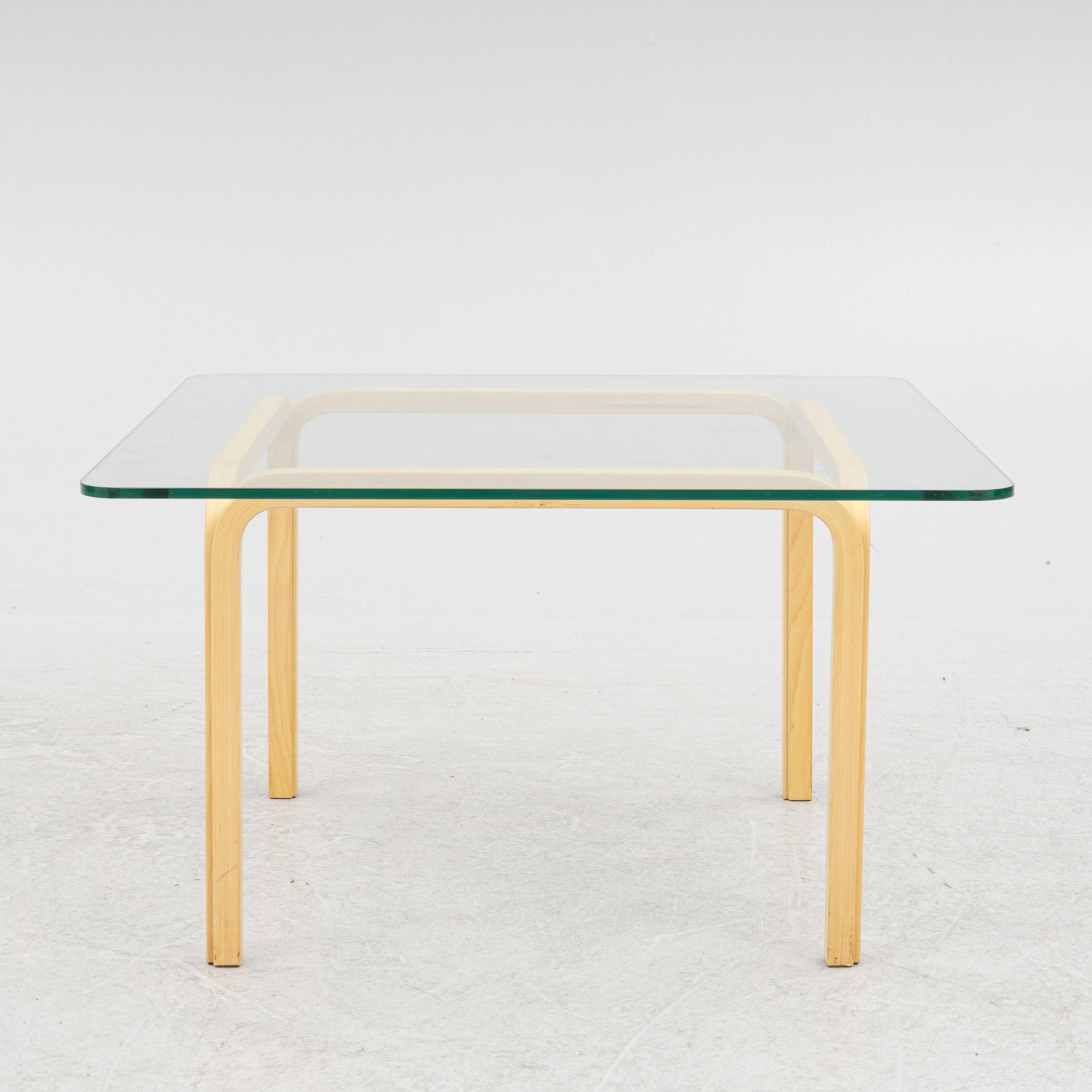 Alvar Aalto, a model Y805B coffee table, Artek, Finland.