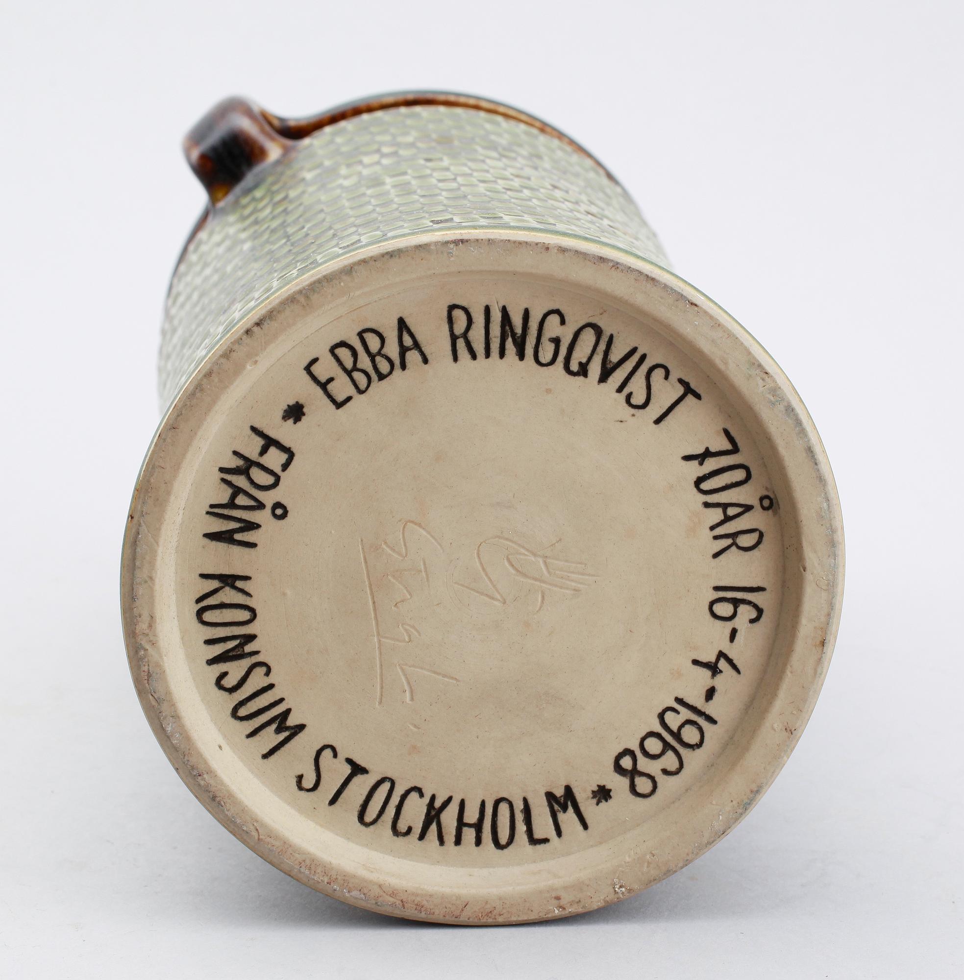 VAS, stengods, Stig Lindberg, Gustavsberg Studio.
