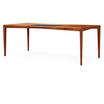 A teak desk possibly by Severin Hansen, Haslev Møbelsnedkeri, Denmark 1950's.