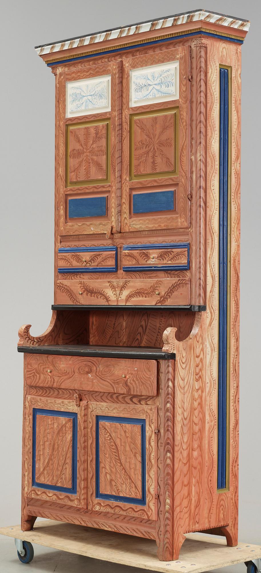 SKÅP, allmoge, Norrbotten, 1800-tal.