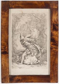 SALVATOR ROSA, etching, ca 1663-64.