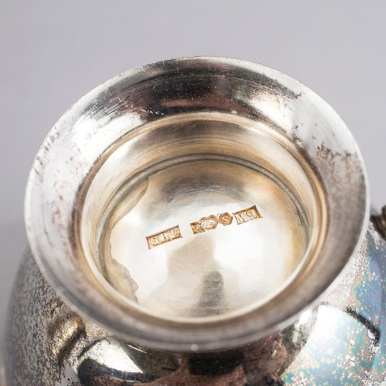 PARTI SILVER. 8 delar. Bl a Eric Lindbäck, Nederkalix 1961. Tot ca 480 g.