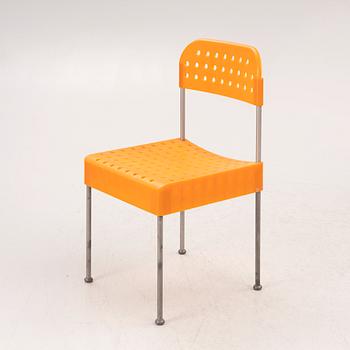 Enzo Mari, stolar, 4 st, "Box chair", Anonima Castelli, Italien, 1990-tal.