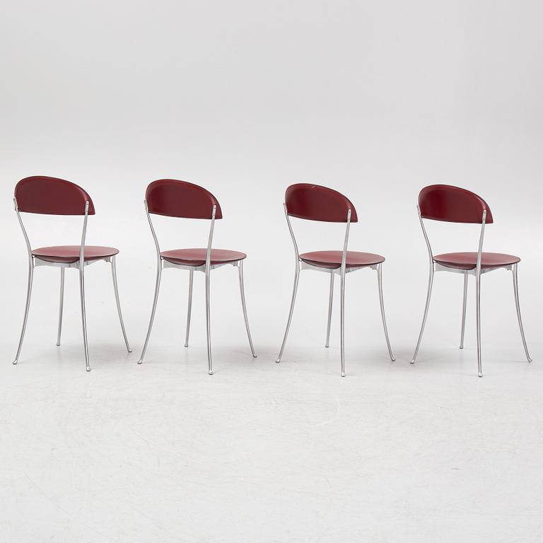 Enzo Mari, a set of four 'Tonietta' chairs, Zanotta.