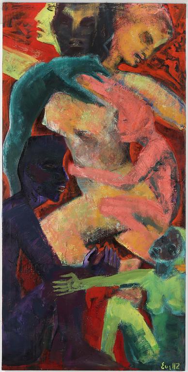 EVA ZETTERVALL, oil on canvas signed.