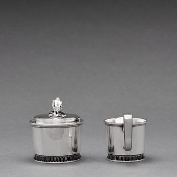 Carl Fredrik Carlman, a 3 pieces coffee service, Stockholm 1967.