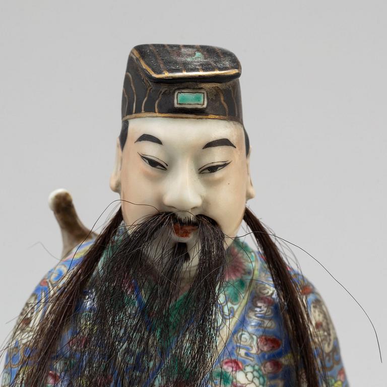 A Chinese famille rose figure, modern.