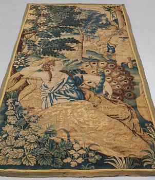 A TAPESTRY FRAGMENT, tapestry weave, ca 256,5 x 115 cm, Flanders/France the 17th century.