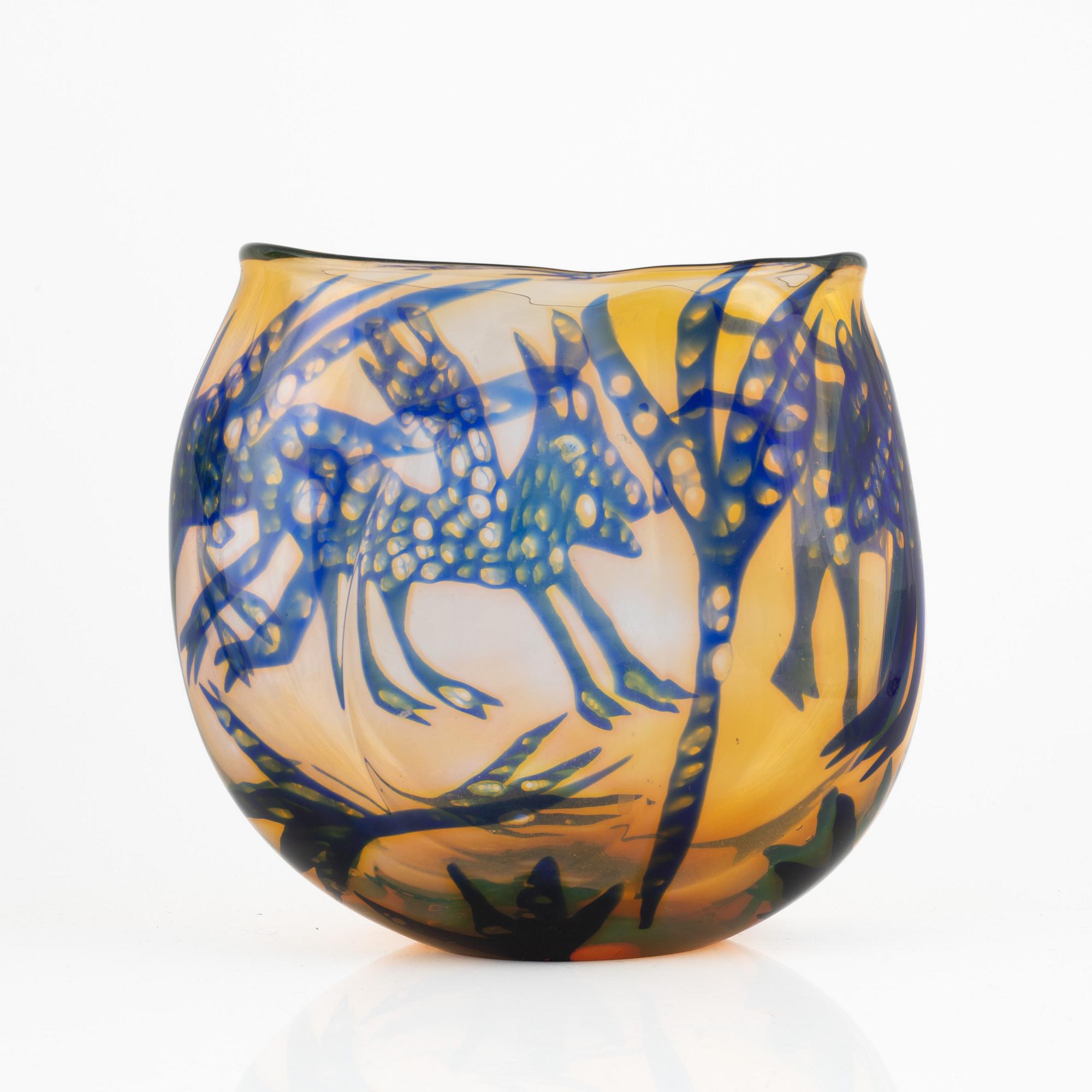 Ulrica Hydman-Vallien, vase, unique, Boda, Åfors, Sweden.