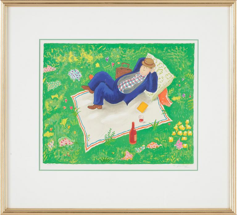 LENNART JIRLOW, färglitografi, signerad och numrerad 205/300.