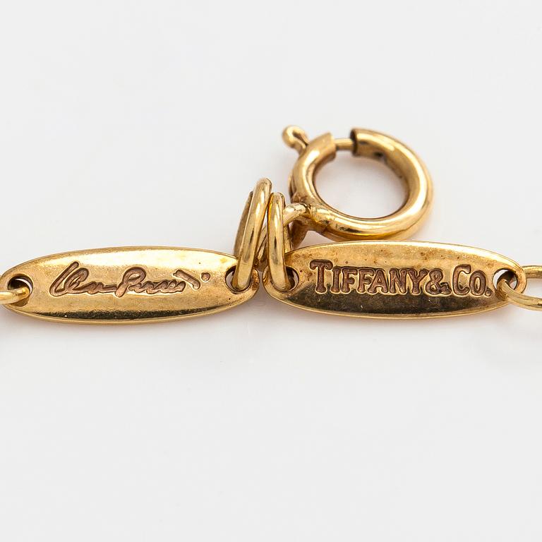 Tiffany & Co,  Elsa Peretti, halsband, "Open Heart", 18K guld.