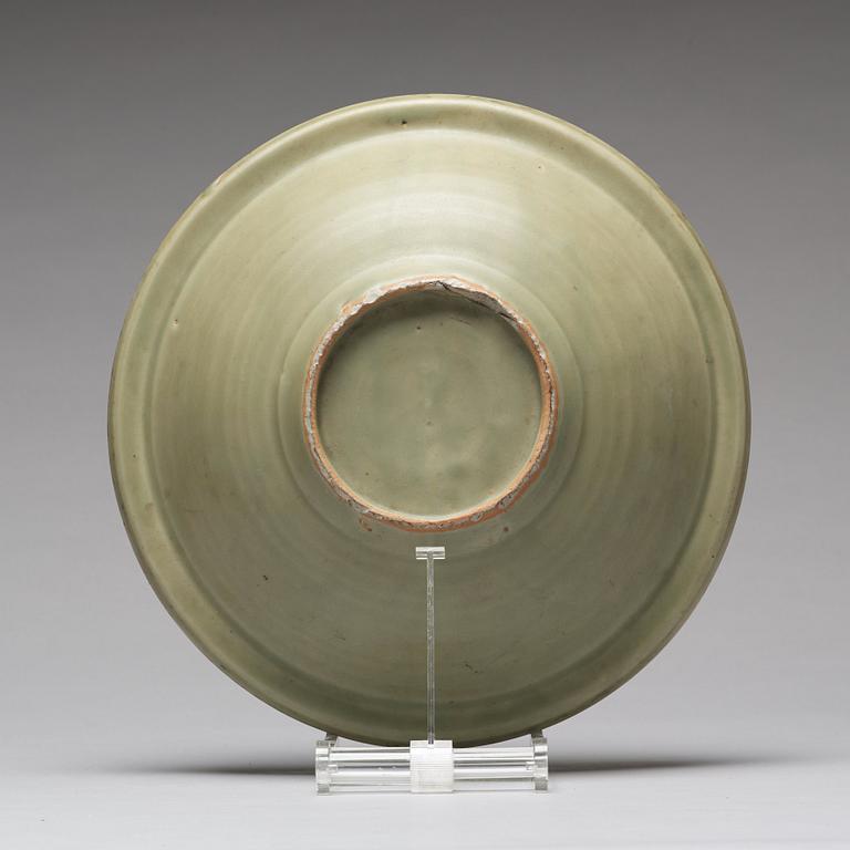 A celadon dish, Ming dynasty (1368-1644).