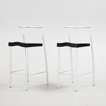 BARSTOLAR, 2 st, "Hi-Glob", Philippe Starck, Kartell. 1900-talets slut.