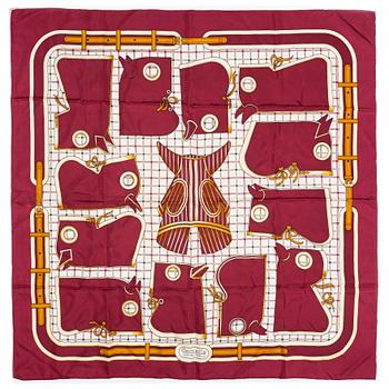 Hermès, two scarves "Camails" and "Washington's Carriage".