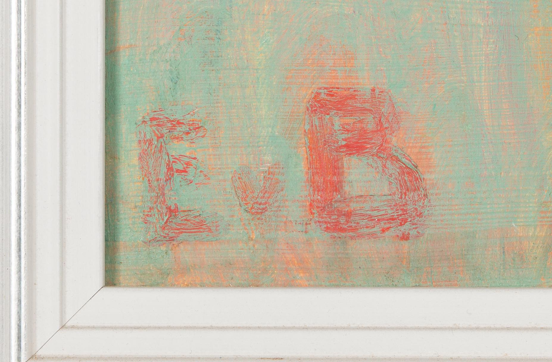Eero von Boehm, oil on board, signed.