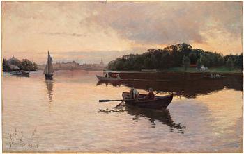 Gottfrid Kallstenius, View over Stockholm from Beckholmen.