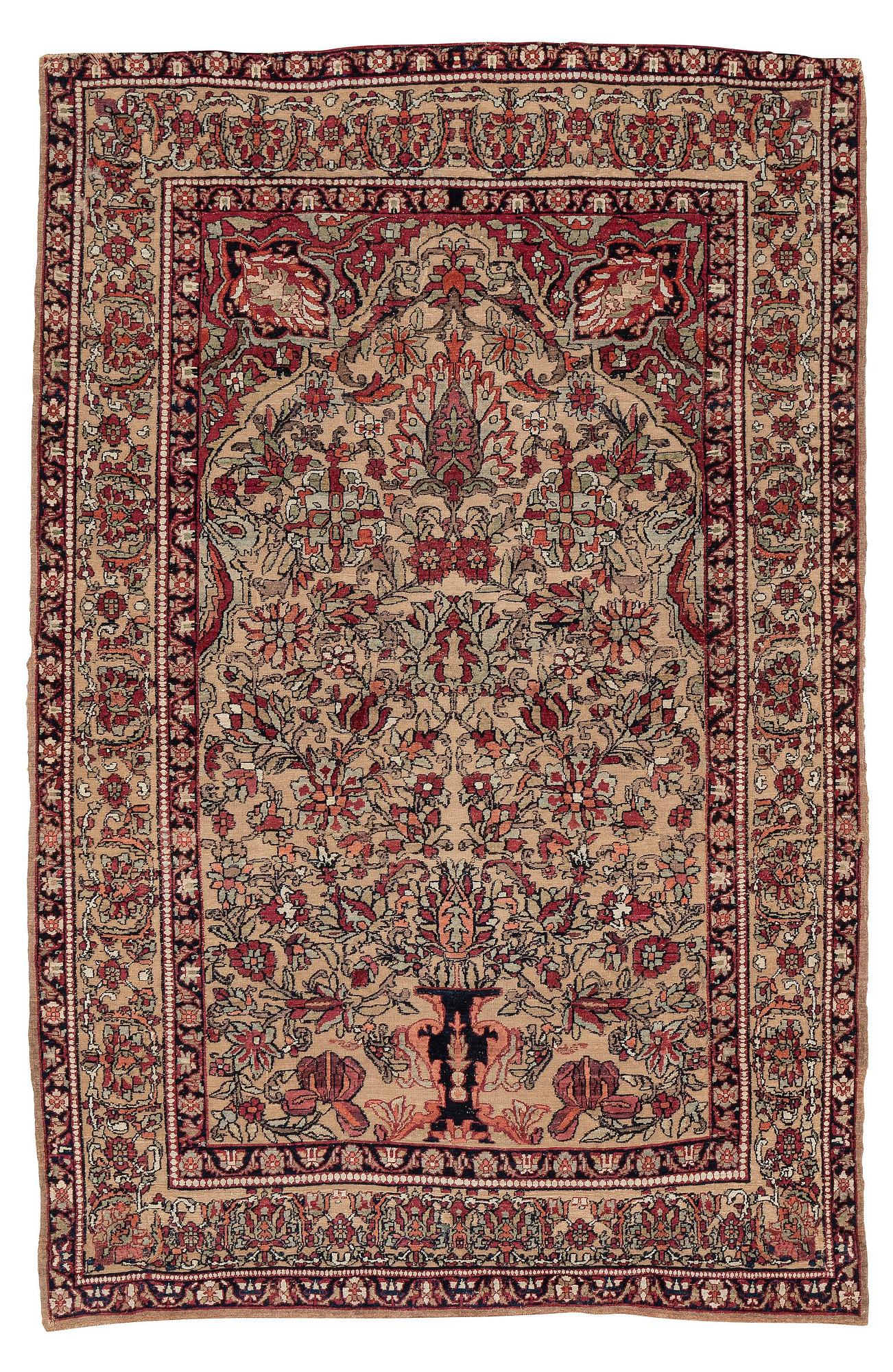 An antique Souf Kirman, South Persia, c. 200 x 131 cm.