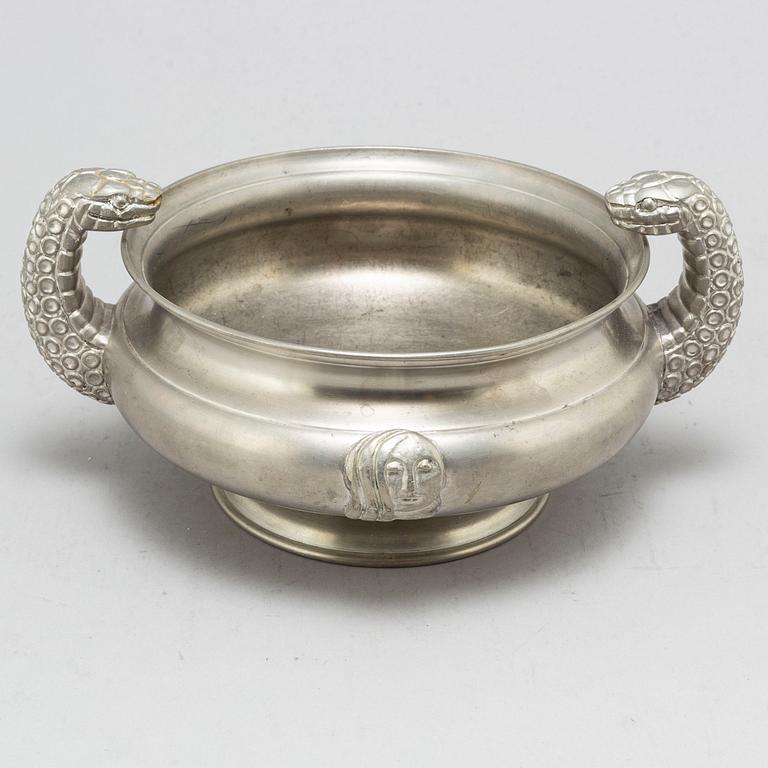 ANNA PETRUS, a pewter bowl, Firma Svenskt Tenn. Stockholm 1927.