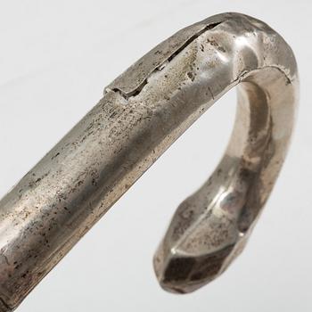 A set of eight canes, frist half of the 20th Century. (6 of them with silver details).