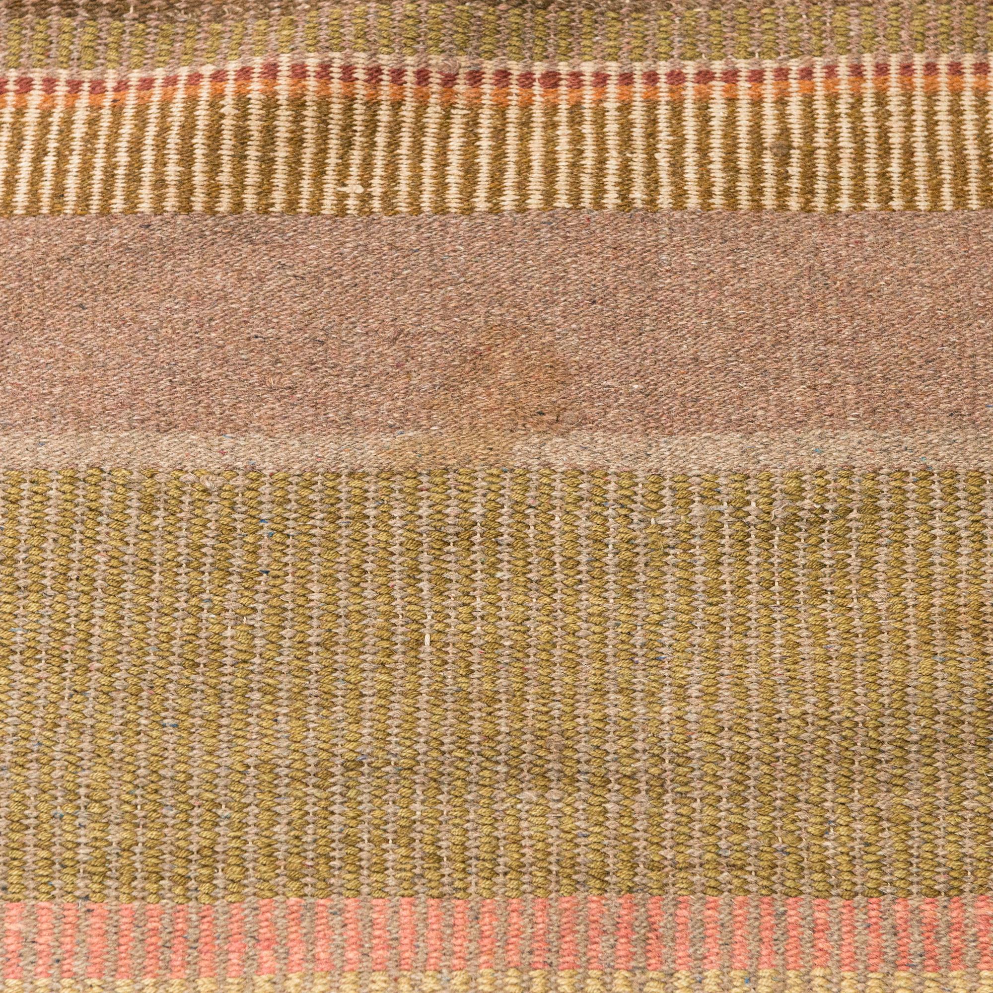 A 1930s Finnish flat weave carpet. Circa 21x164 cm.