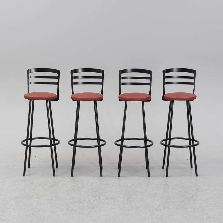 Four bar stool, second half of the 20th cenutyr.
