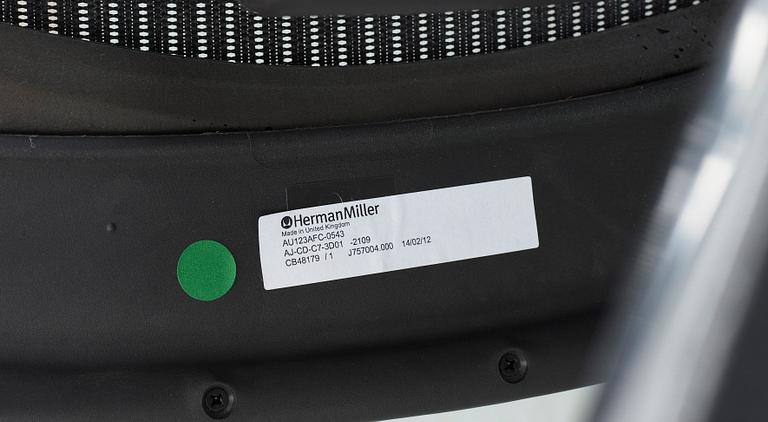 SKRIVBORDSSTOL, "Aeron", Donald Chadwick och Bill Stumpf, Herman Miller, formgiven 1994.