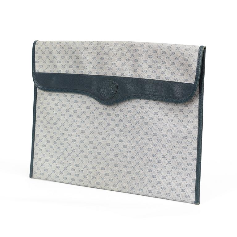 A 1990s document case by Gucci.