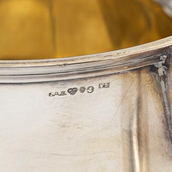 A parcel-gilt silver tankard, GAB, Stockholm, 1923.