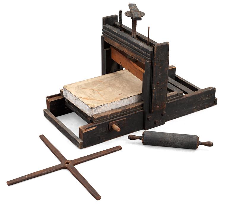 LITOGRAFISK HANDTRYCKPRESS, S.K. "RIVARPRESS".