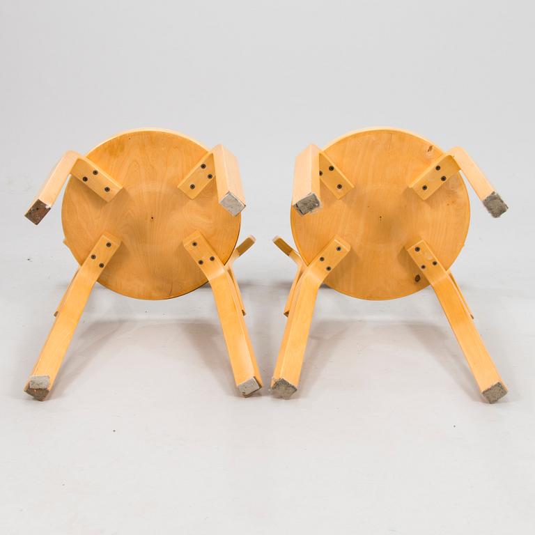 ALVAR AALTO, a set of six model 68 Chairs by Artek.