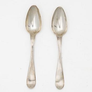 Jacob Ängman, butter knives, 6 pcs, silver, "Rosenholm", GAB, Eskilstuna 1990-93.