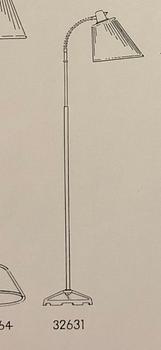 Bertil Brisborg, a floor lamp, model "32631", Nordiska Kompaniet, 1950s.