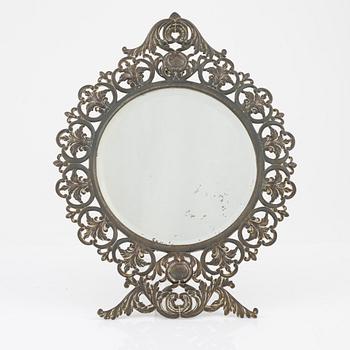 A late 19th century table mirror.