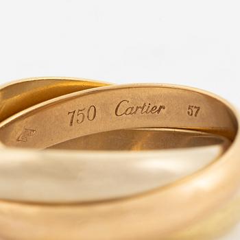 Cartier, ring, "Trinity", 18K tri-coloured gold.