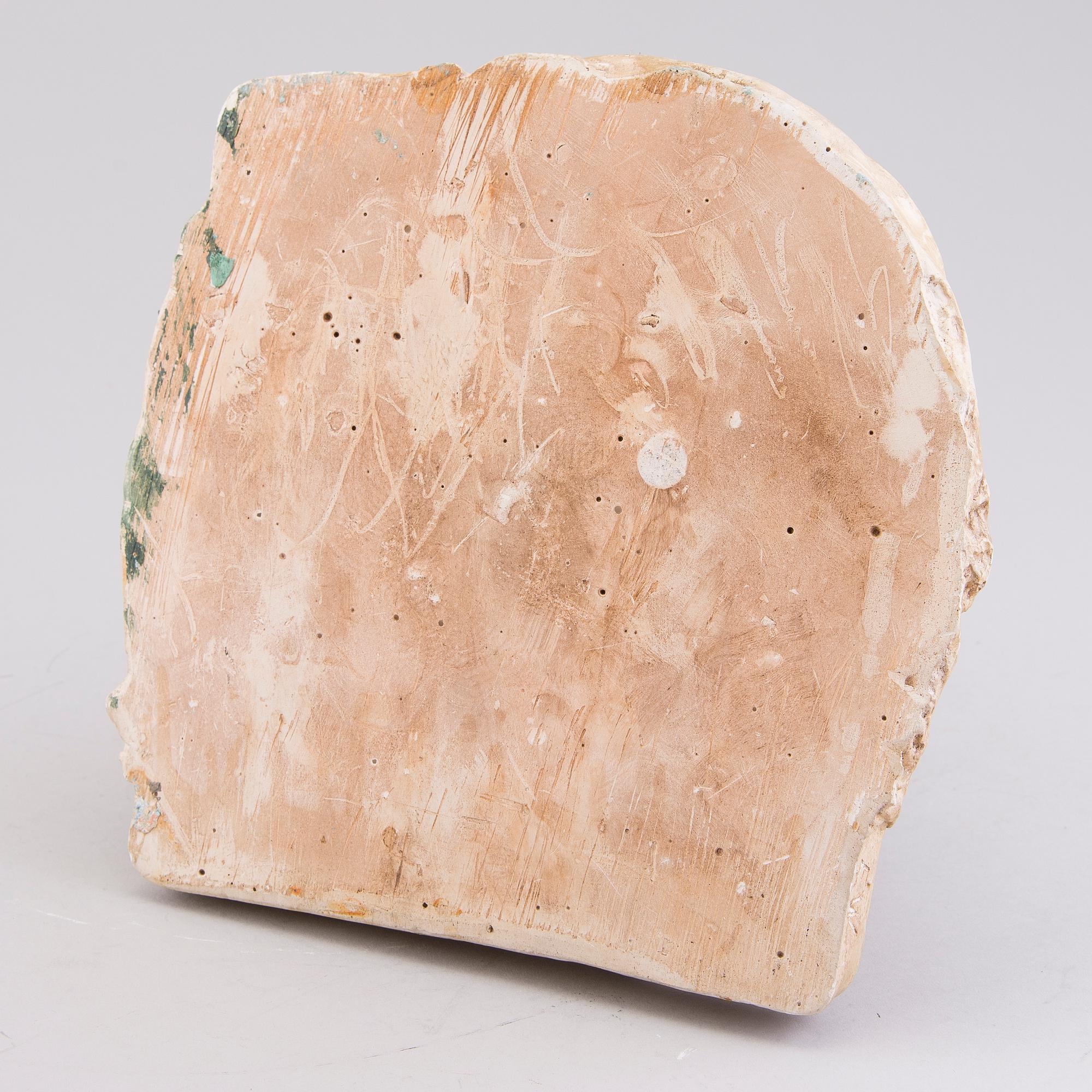 EMIL WIKSTRÖM, patinated plaster sculpture, signed.