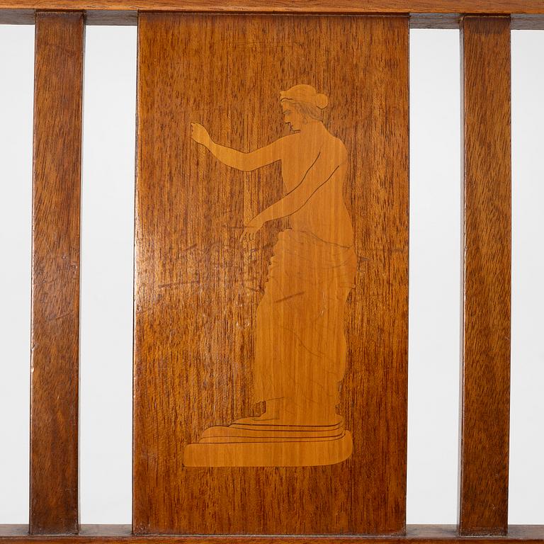 Karmstolar, ett par, empire, Sydsverige, 1800-talets första hälft.