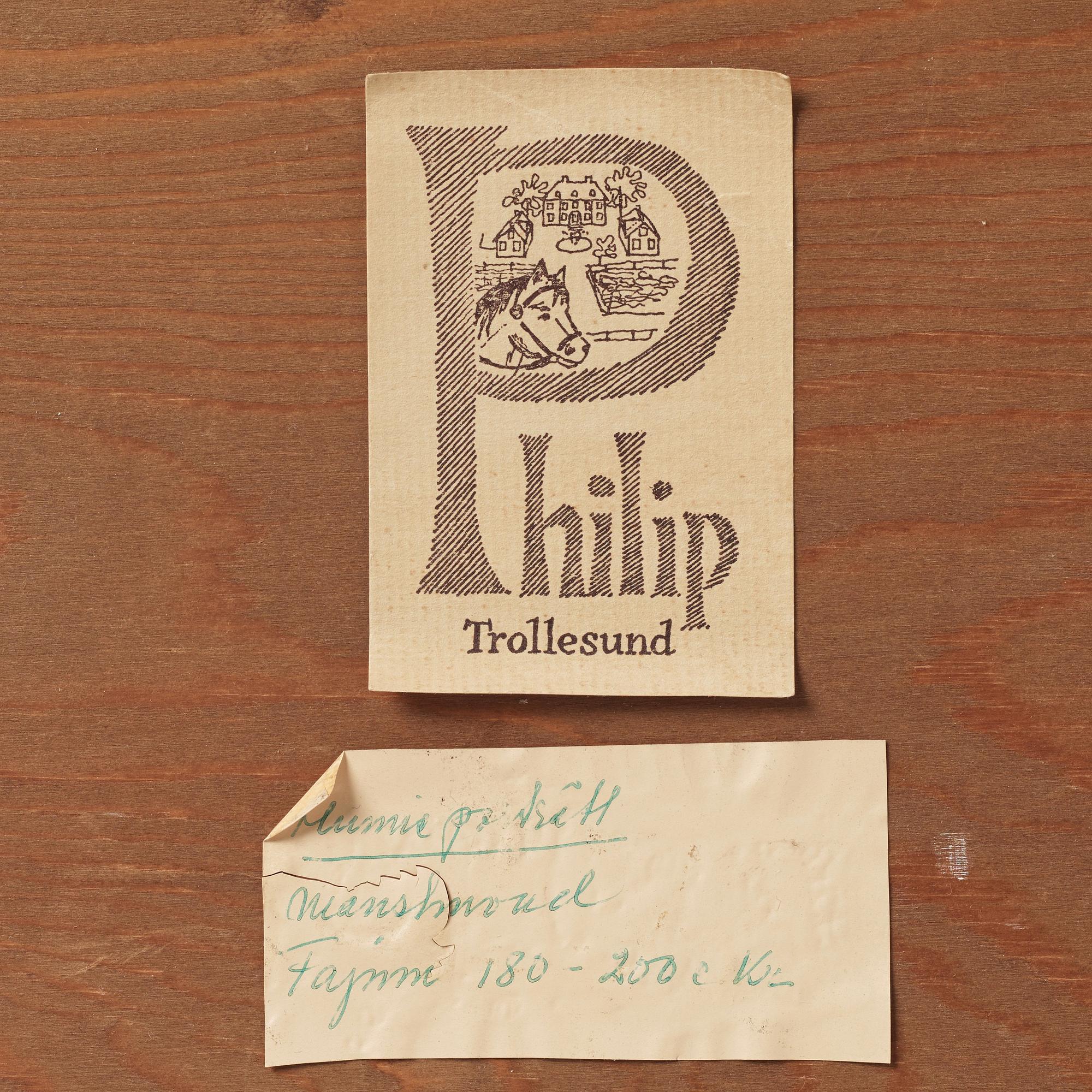Del av kista, Egypten, Romersk period ca år 126-251 e Kr.