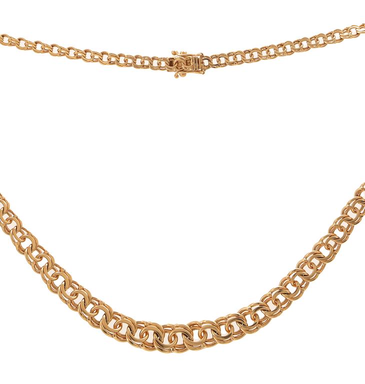 Halsband doserad Bismarck 18K guld.