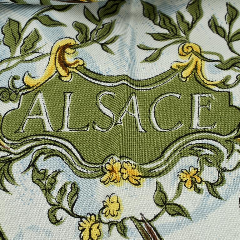 SCARF, siden, "Alsace", Francoise de la Perriere, Hermes, Paris, 1900-talets fjärde kvartal.