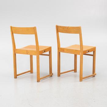 Sven Markelius, chairs, 6 pcs, "Orkesterstolen", mid-20th century.