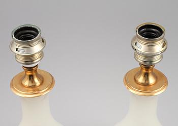 BORDSLAMPOR, ett par, troligen Italien, 1900-talets andra hälft.