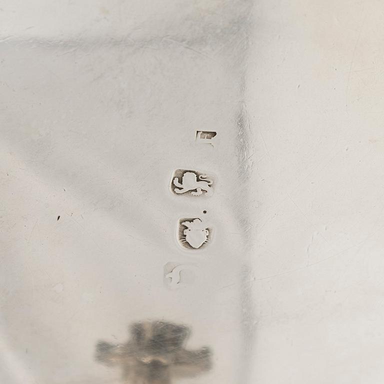 Såsbåtar, ett par, sterlingsilver, London 1700-tal.