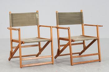TRÄDGÅRDSSTOLAR, 2 stycken, 1900-talets mitt.