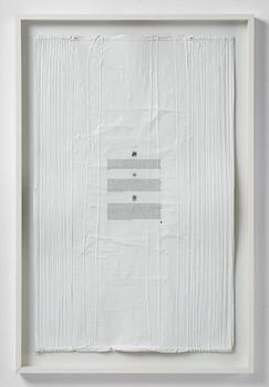 Veit Laurent Kurz, "Untitled #4 (Flag of Time Text Painting)".