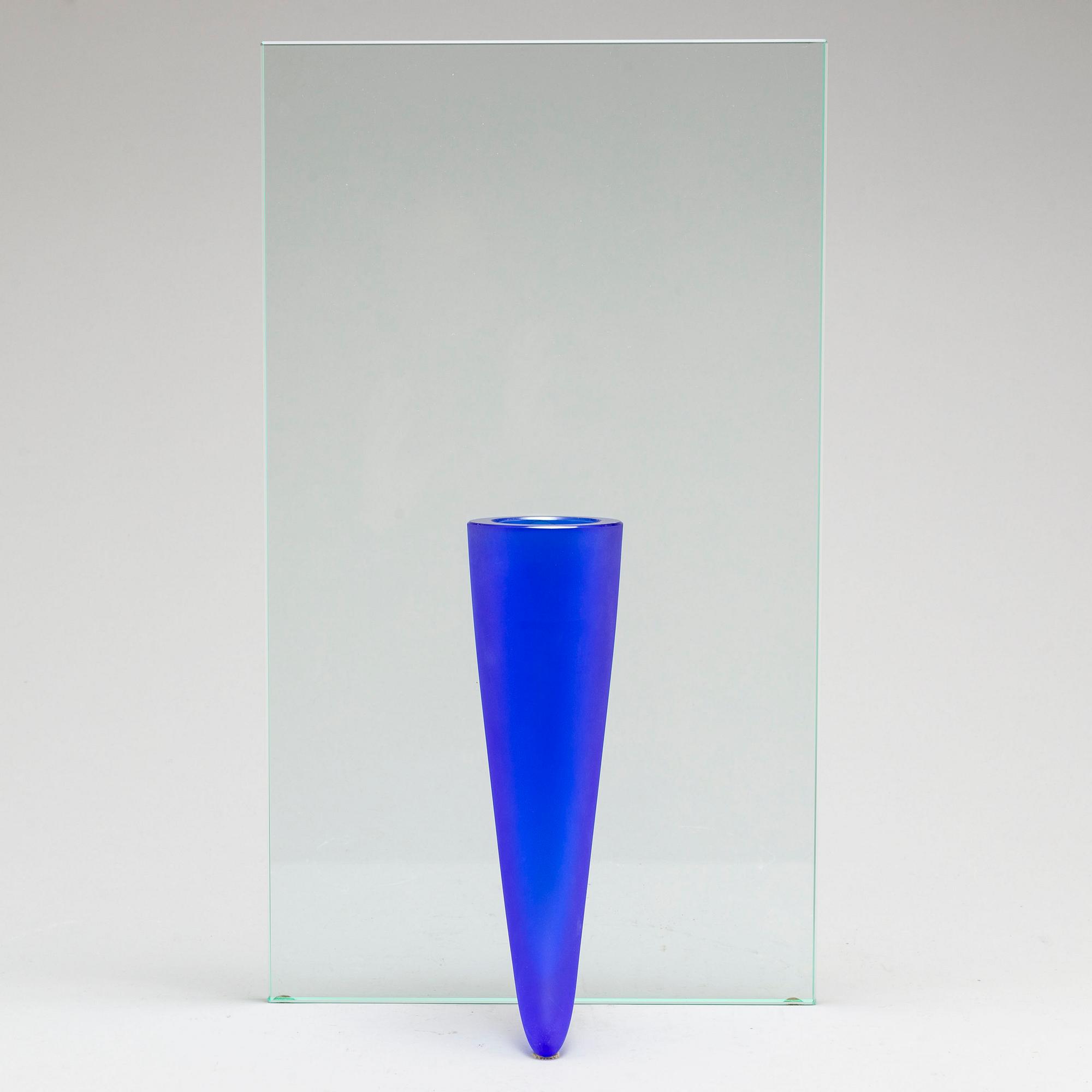 PHILIPPE STARCK, a glass vase, signed Daum.