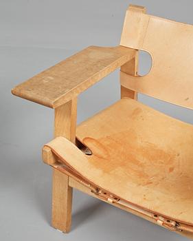 FÅTÖLJER, ett par, "Spanska stolen", Borge Mogensen, Fredericia Stolefabrik.