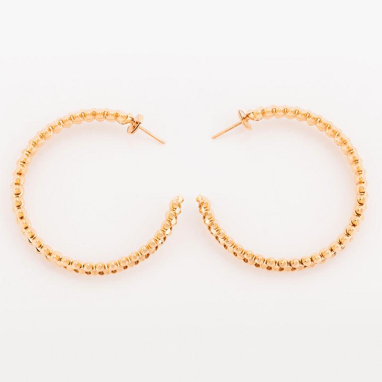 A pair of Cartier "Clash de Cartier" 18K gold hoops.