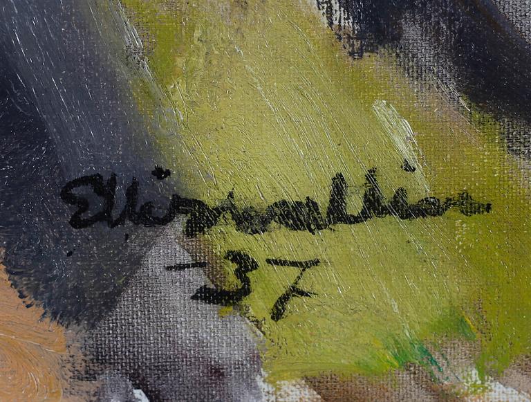 ELLIS WALLIN, olja på duk, signerad och daterad -37.