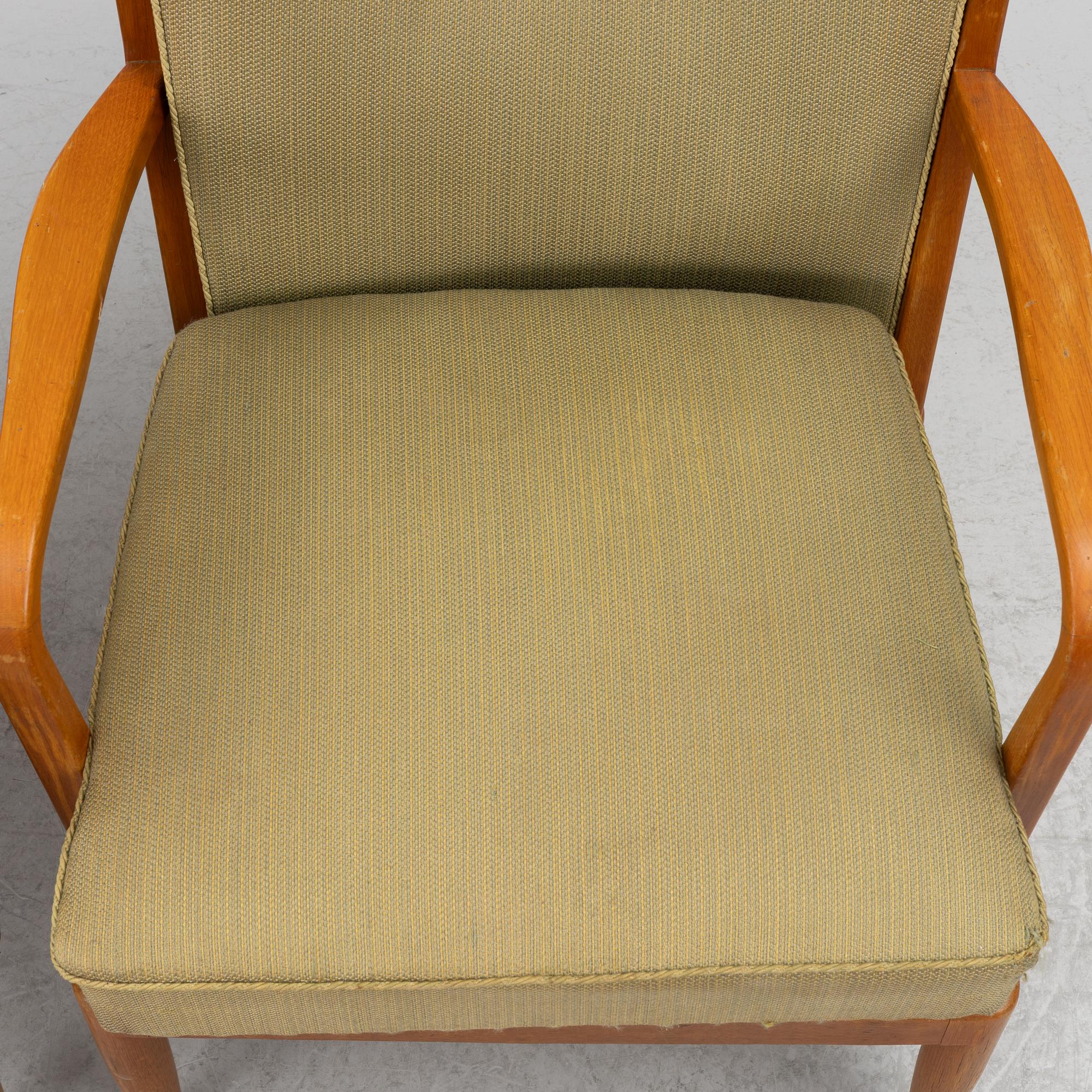 Otto Schulz, a pair of armchairs, Boet, Gothenburg, 1930's/40's.